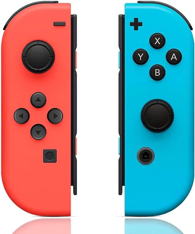 BAISHOGLAV Wireless Controller For Switch/OLED/Lite, Support Wake-up/6-Axis Gyro/Vibration red/blue — best Small
