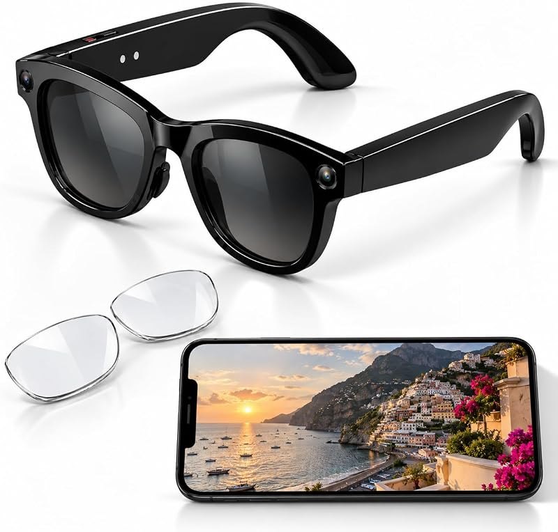 AI Smart Glasses with Camera, 8MP4K Video Recording Glasses — Audio smart glasses for audio smart glasses