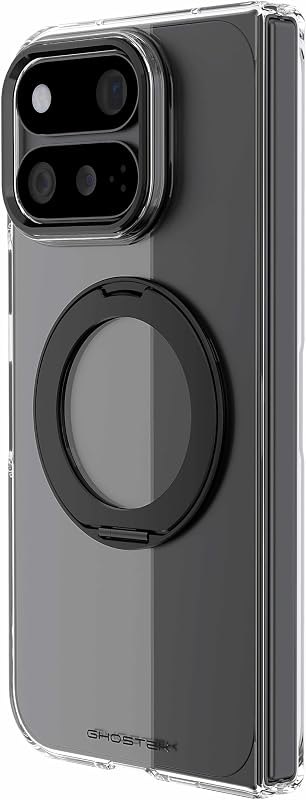 Ghostek MagKick Clear Pixel 11 Pro Fold Case with Rotating MagSafe Kickstand Ring and Built-in Front Glass Screen