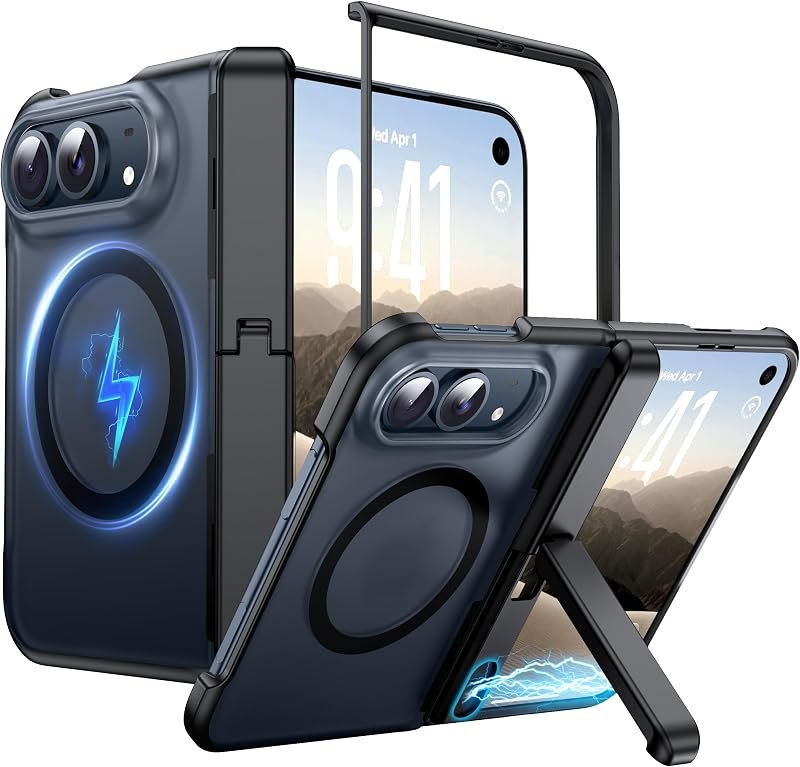 Magnetic for iPhone Duo Case with Stand & HingeCover Fit for MagSafe — iphone duo apple case for iphone duo apple case