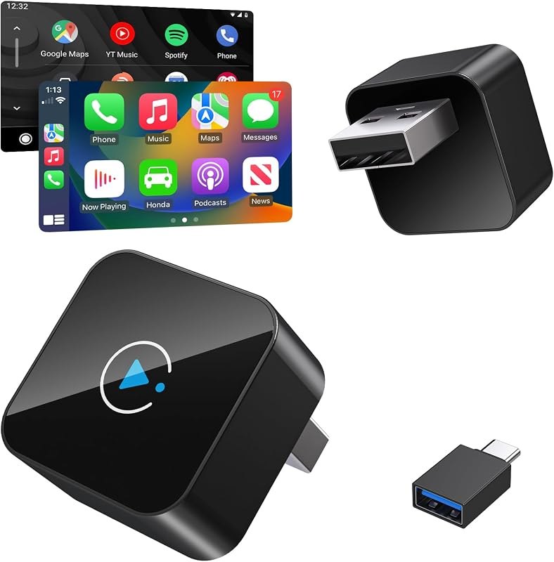 2 in 1 Wireless CarPlay Adapter 2026 Upgraded for Wired carplay — CarPlay adapter for Acura for carplay adapter acura
