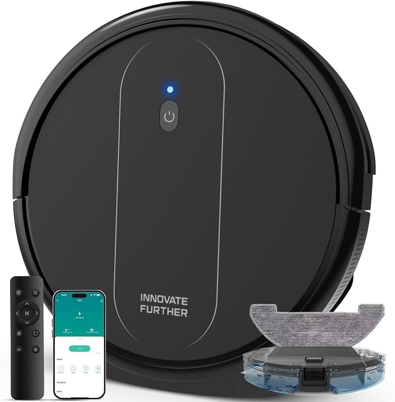 Robot Vacuum and Mop Combo: 5000Pa 3-in-1 Robot Vacuum Cleaner with Alexa＆APP Control, Intelligent Navigation