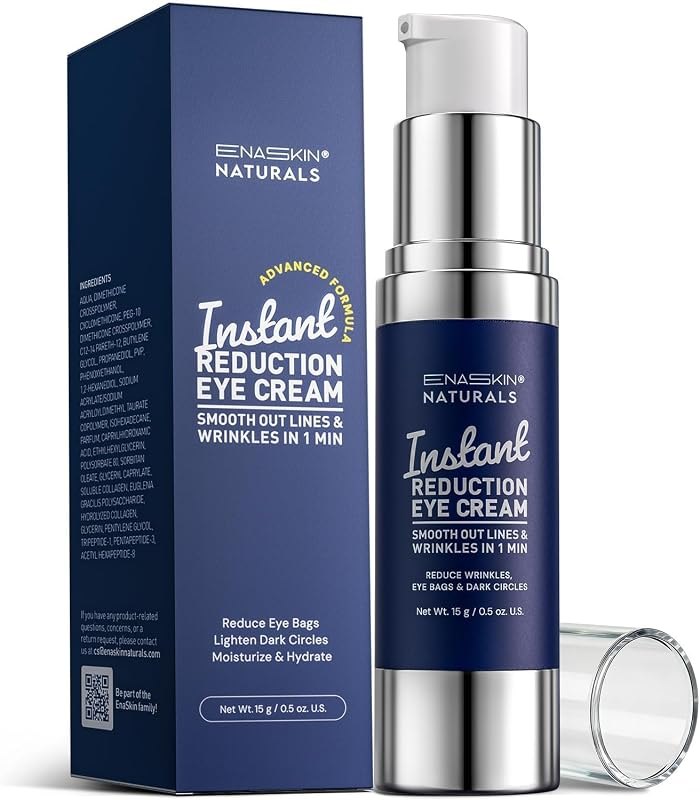 Enaskin Naturals Instant Eye & Face Lift Cream - Rapid Tightener and Wrinkle Filler for Deep Wrinkles - Under-Eye Bags
