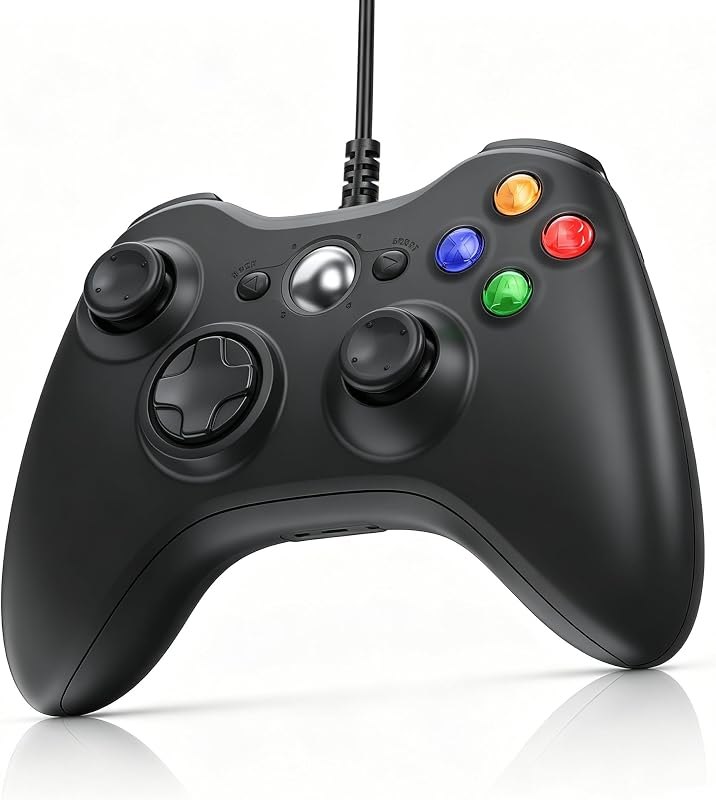 Dinosoo Wired USB Gamepad for Xbox 360/PC/Steam with Upgraded Joystick — pc wired gamepad for wired gamepad