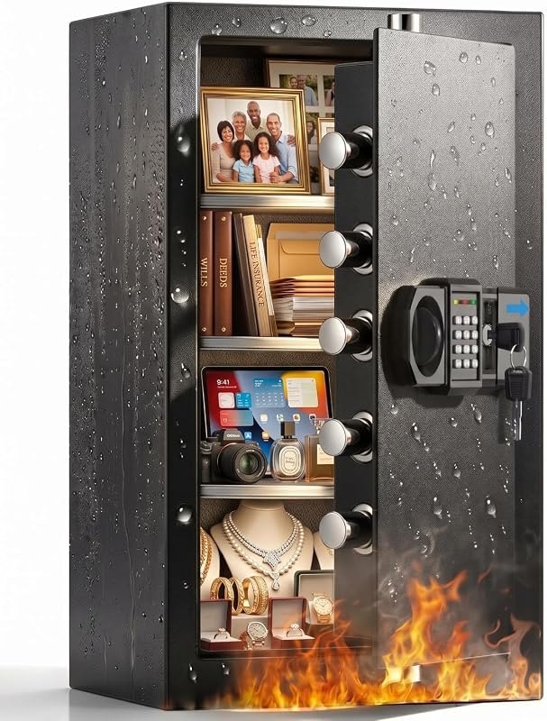 6.5 Cuft Large Fireproof Waterproof Safe for Home — Fireproof Document Safe for fireproof document safe
