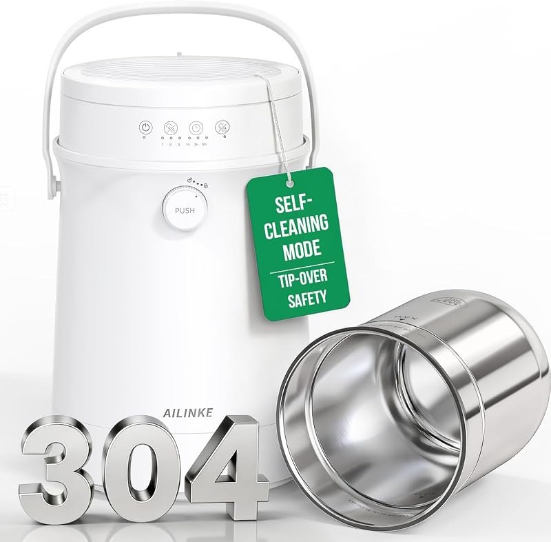 Stainless Steel Humidifier for Bedroom, Warm Mist Steam Humidifier 4L with Self-Cleaning Mode, Easy Clean Dishwasher