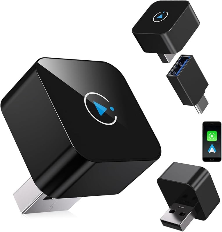 2026 Upgraded Wireless CarPlay Adapter for iPhone & Android Auto — MFi certified CarPlay adapter for mfi certified
