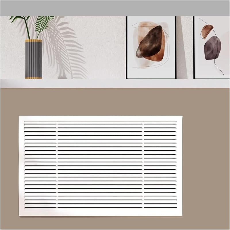 Louvered Return Air Filter Grille Vent Cover - Durable HVAC Vent Hood Covers for Efficient Airflow, Easy Installation