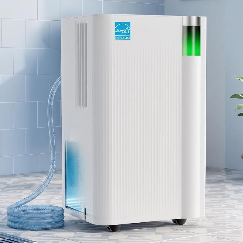 Uthfy 3000 Sq.Ft Energy Star Most Efficient 2025 Dehumidifier for Basement Home Bedroom Bathroom,Large Quiet