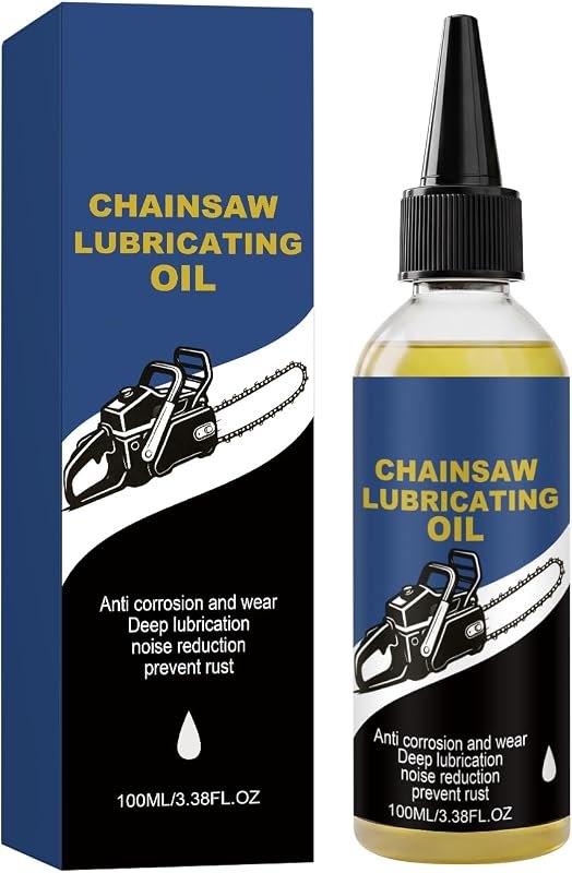 Chainsaw Bar and Chain Oil, Anti-Wear Lubricant for Guide Bar, Heavy Duty All-Season Chain Lube for Gas, Electric &