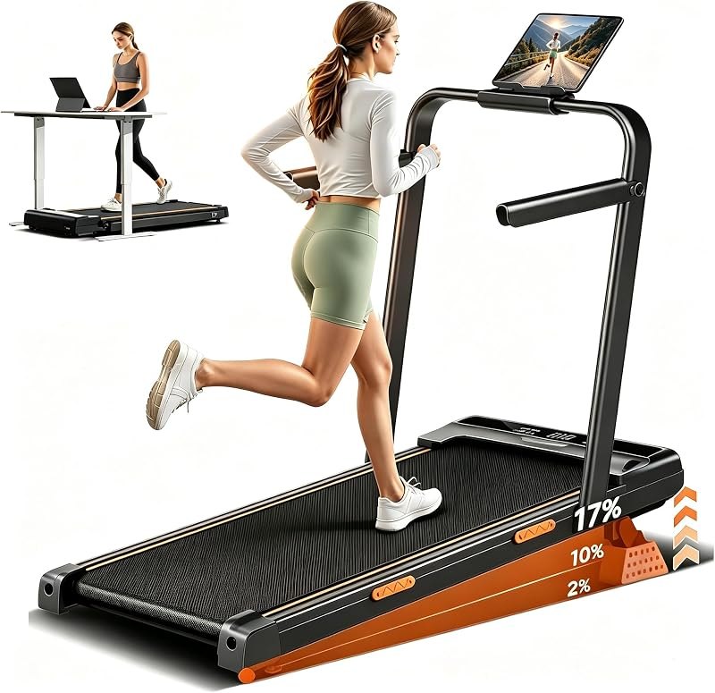 16% Incline Walking Pad with Handle Bar, Treadmills for Home Small — Walking Pad Treadmills for walking pad treadmills