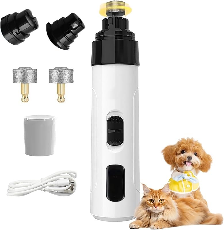 Upgraded Dog Nail Grinder Cordless with 2 Speeds for Pets — pets nail grinder for pets nail grinder