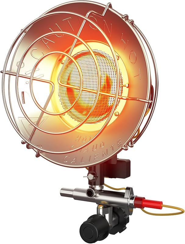 Buyplus Propane Heater 10,000BTU, Portable Outdoor Propane Heater, Single Tank Top Tent Heaters for Camping, Fishing
