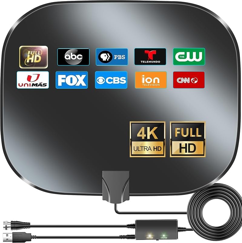 TV Antenna for Smart TV Indoor, Digital HDTV Antenna for Local Channels — cable tv antenna for cable antenna