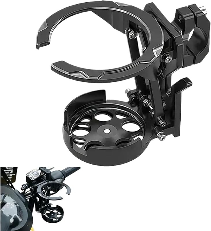 Bike Water Holder, Rotating Bottle Cage, Foldable Cup Mount Adjustable Folding Design, Bicycle Water Bottle Cage for