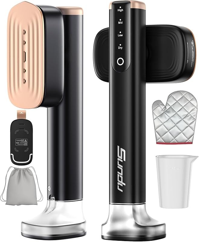 Travel Steamer for Clothes,1200W Garment Steamer Iron,180ml Stand-Up Tank — best Steamer for delicate silk for steamer