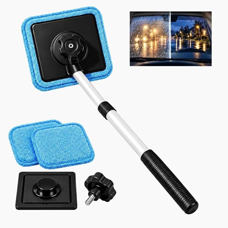 Dual Magnetic Car Windshield Cleaner, Magnetic Window Cleaner, Streak-Free, Car Windshields & Glass, Double Sided