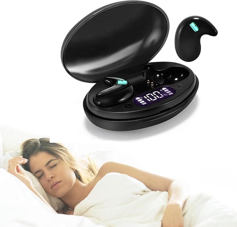 Sleep Earbuds Ultra-Thin Wireless Bluetooth 5.3 Earbuds for Side Sleepers, Noise Blocking Sleep Headphones with 6H