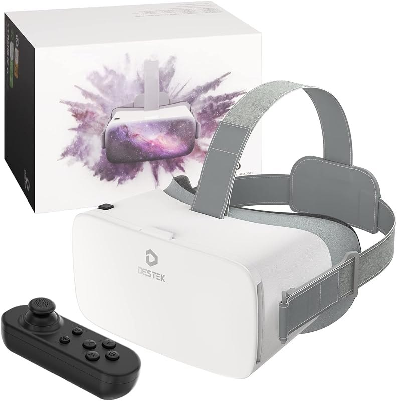 DESTEK V5 VR Headset with 50000+ VR Movies — VR headset for iPhone for headset iphone
