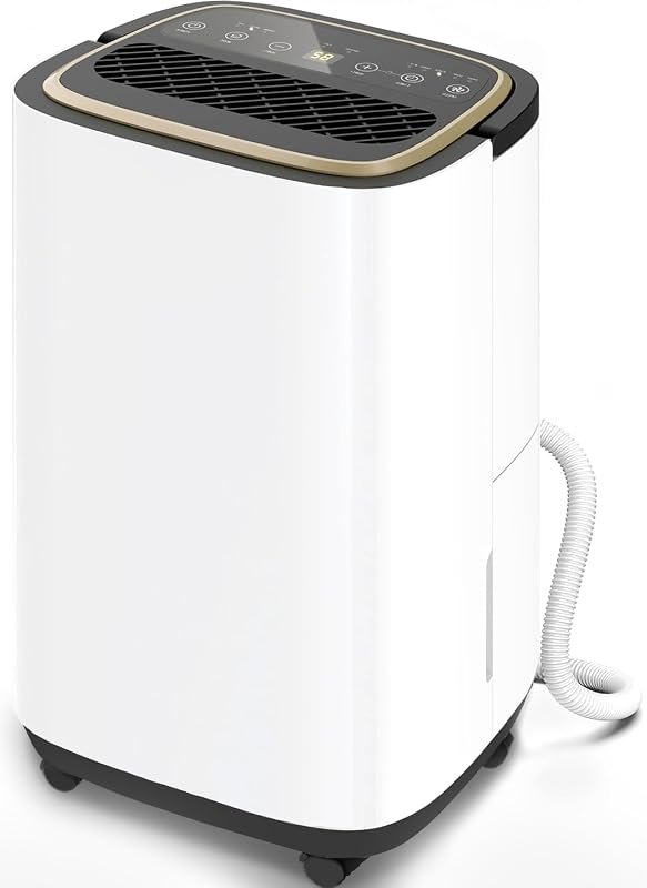 5000 Sq.Ft Dehumidifier for Basement with Drain Hose — 50 pint dehumidifier for pint dehumidifier