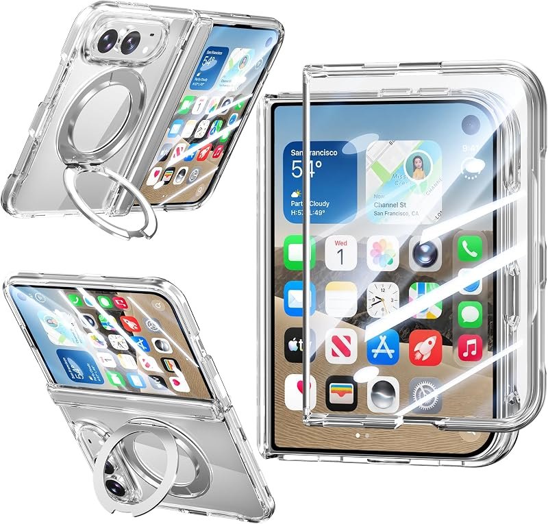 for iPhone Duo Case, Compatible with Magsafe, Clear — case for iphone duo accessories