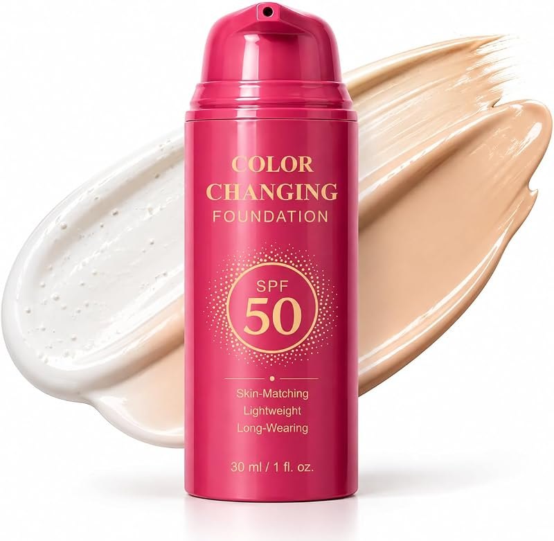 Color Changing Foundation Tone-Adapting Makeup Natural-Looking Finish 30 ml — makeup liquid foundation for makeup