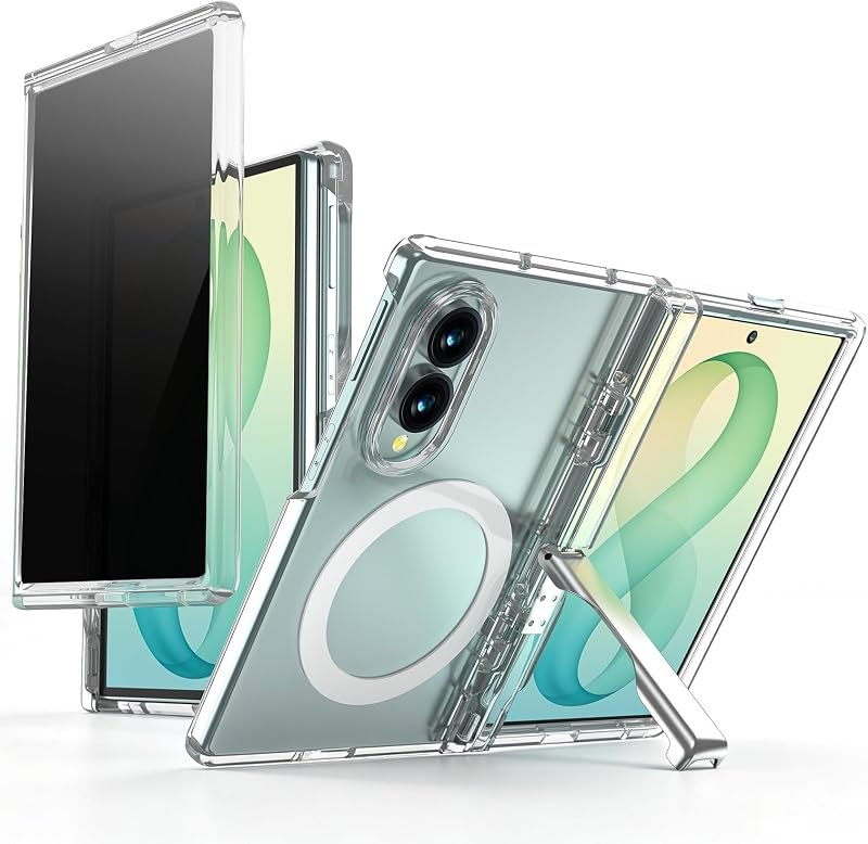 Privacy Clear for Samsung Galaxy Z Fold 8 Case, Anti-Yellowing — best Galaxy Z Fold 8 kickstand case for galaxy fold