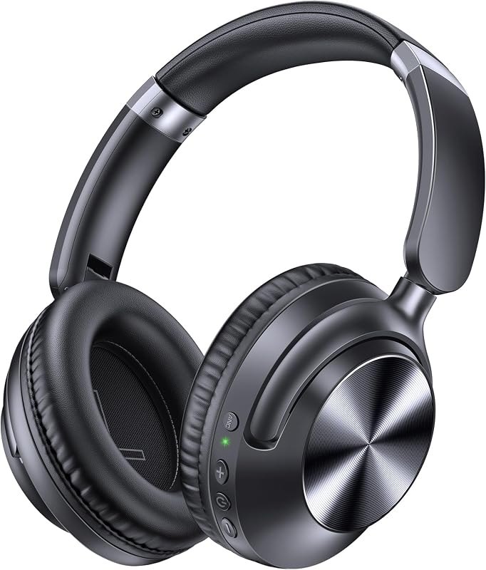 TAGRY Hybrid Active Noise Cancelling Headphones 100H Playtime Wireless Over Ear Bluetooth Headphone with Fast Charging