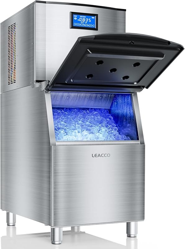 Commercial Ice Maker Machine 600LBS/24H 1200W, Industrial Ice Machine Maker — fridge nugget ice for fridge nugget ice