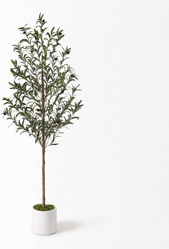 VeriNatural 6ft Faux Olive Tree, Olive Trees Artificial Indoor with Planter — best small artificial olive tree for