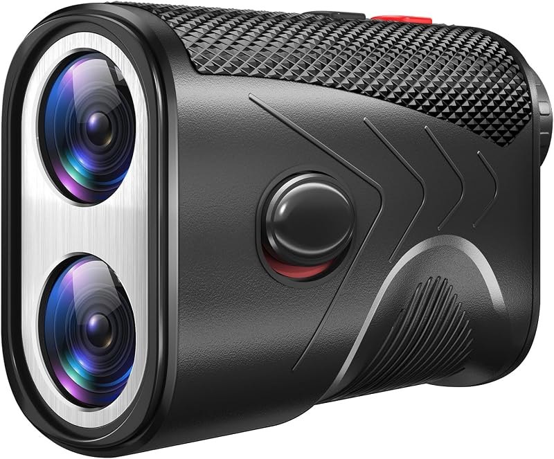 Golf Rangefinder with Slope, 1200 Yards Range Finder Golf, 7X Magnification Laser Rangefinder with Flag Pole Locking