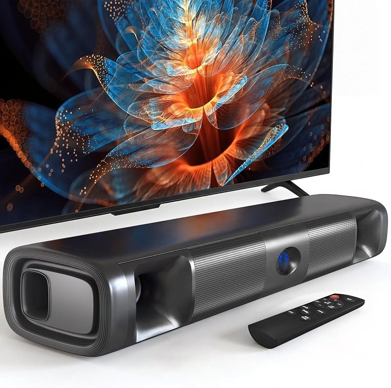 Sound Bar for Smart TV, 60W Deep Bass Soundbar with Clear Voice — soundbar for 75 inch tv for soundbar inch