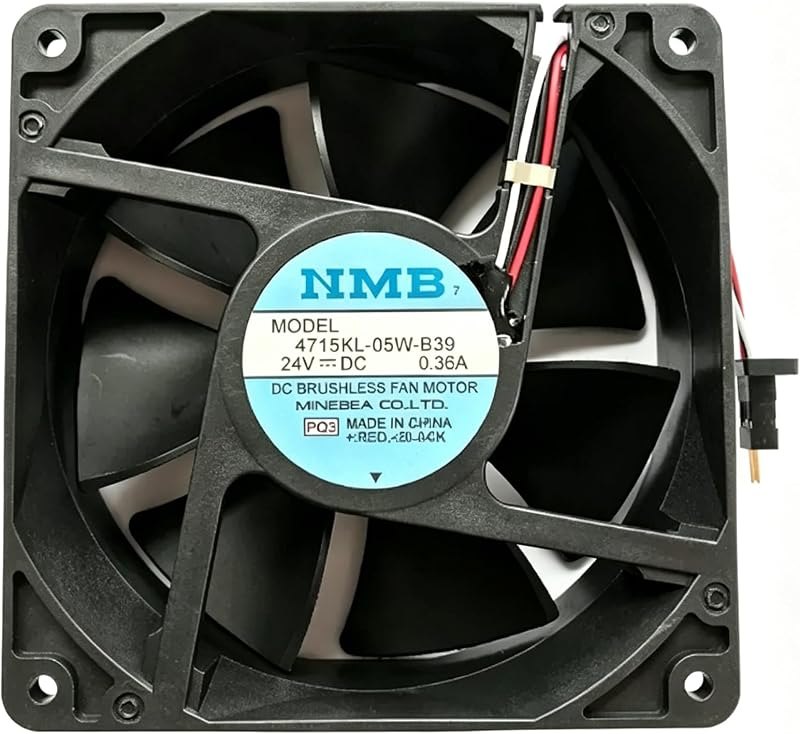 4715KL-05W-B39 2410ML-05W-B59 DC Cooling Fan, 24V 120mm 3-Wire High Speed Axial Fan Replacement for CNC Spindle Motor