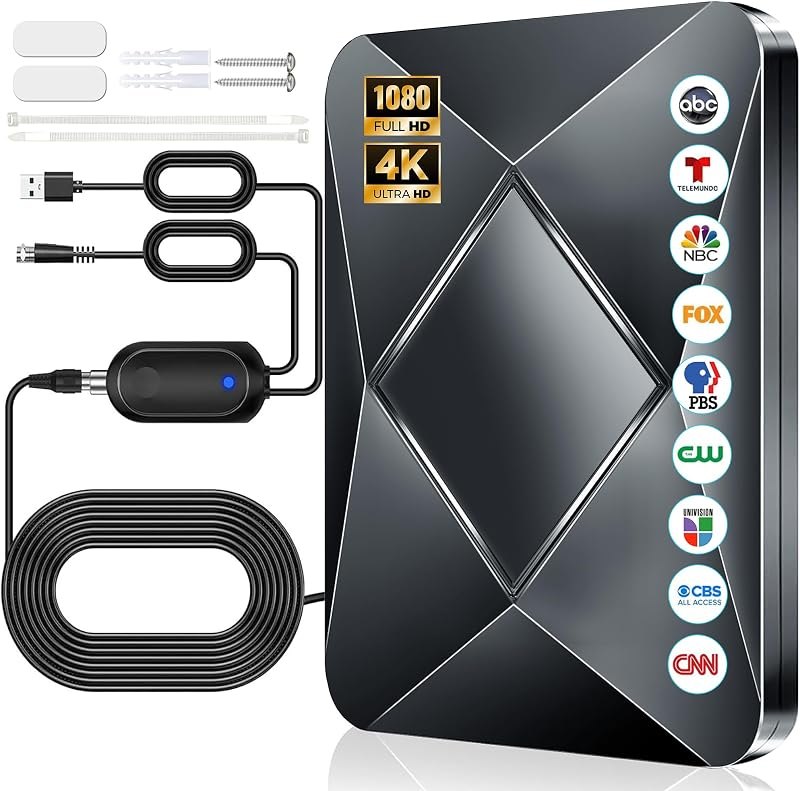 2026 Digital TV Antenna, 6000+ Mile Range HD Antenna for Local Channels — cable tv antenna for cable antenna